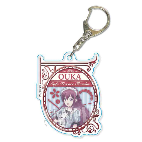 『女神のカフェテラス』看板風キーホルダー / 幕澤桜花